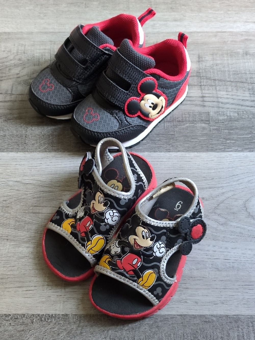 Toddler Boy Size 6  Mickey Mouse Shoe Bundle